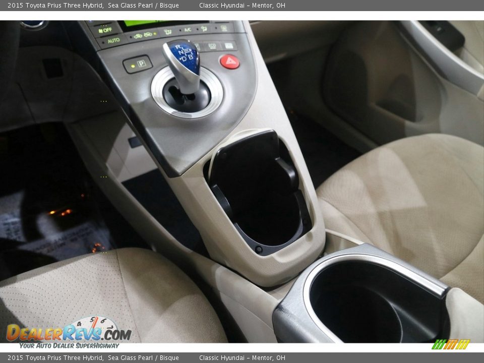 2015 Toyota Prius Three Hybrid Sea Glass Pearl / Bisque Photo #15