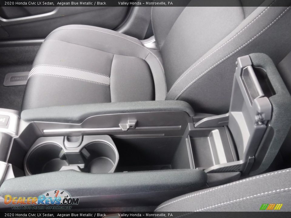 2020 Honda Civic LX Sedan Aegean Blue Metallic / Black Photo #22
