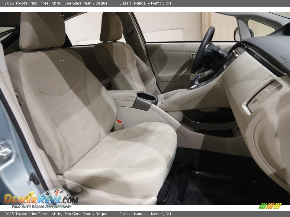 2015 Toyota Prius Three Hybrid Sea Glass Pearl / Bisque Photo #16