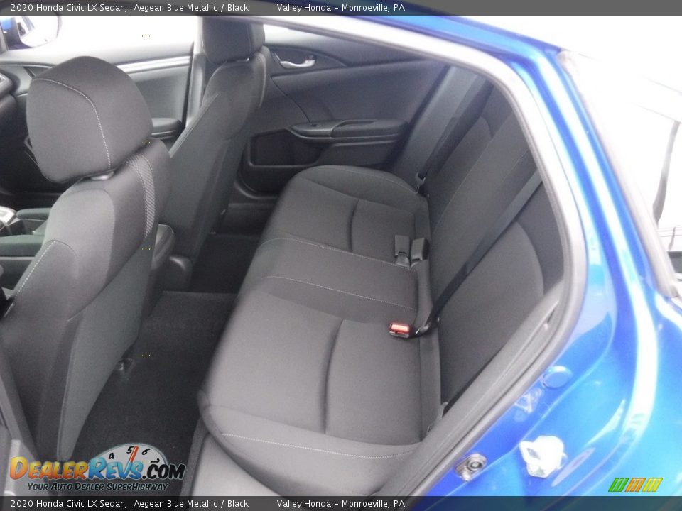 2020 Honda Civic LX Sedan Aegean Blue Metallic / Black Photo #24