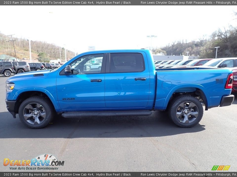 2023 Ram 1500 Big Horn Built To Serve Edition Crew Cab 4x4 Hydro Blue Pearl / Black Photo #2