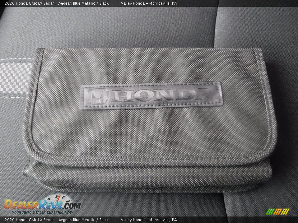 2020 Honda Civic LX Sedan Aegean Blue Metallic / Black Photo #27