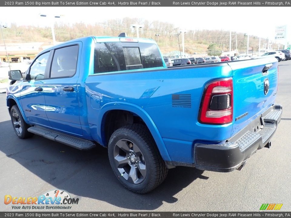 2023 Ram 1500 Big Horn Built To Serve Edition Crew Cab 4x4 Hydro Blue Pearl / Black Photo #3