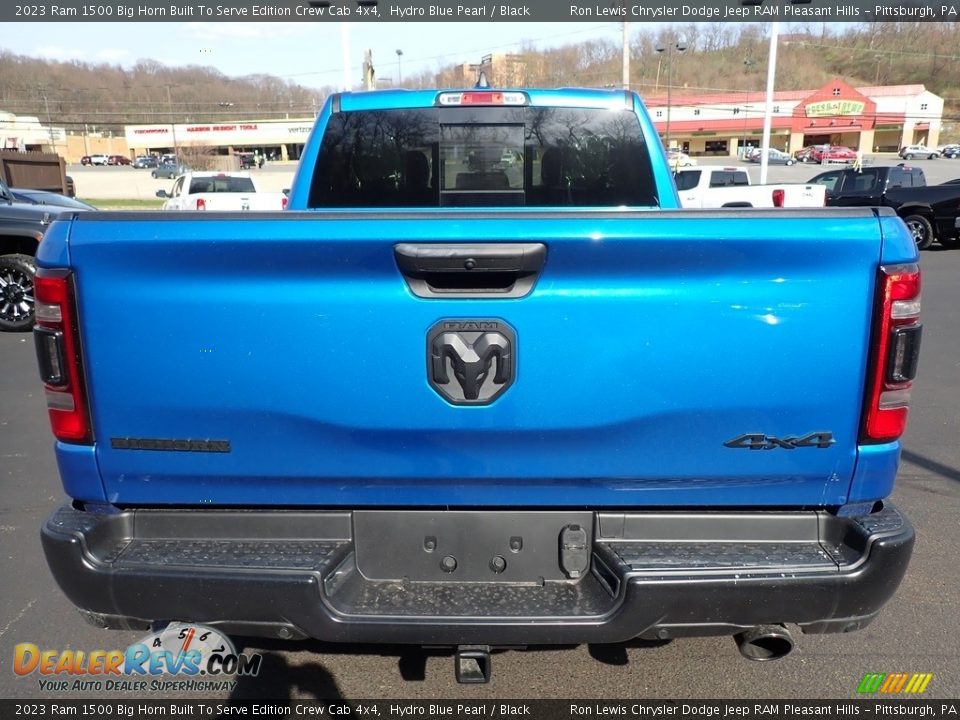 2023 Ram 1500 Big Horn Built To Serve Edition Crew Cab 4x4 Hydro Blue Pearl / Black Photo #4