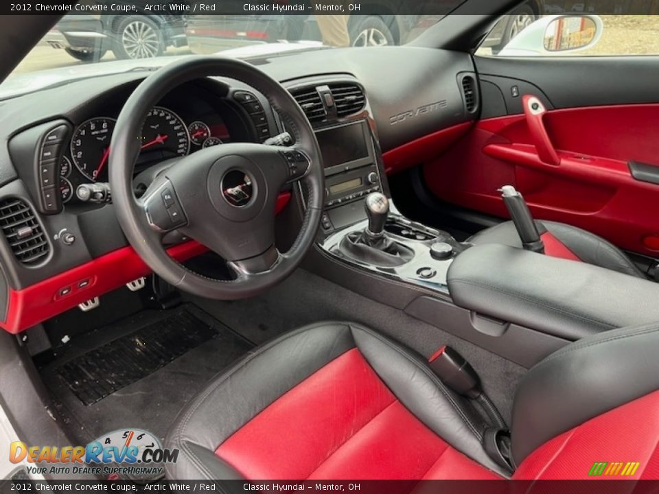 Red Interior - 2012 Chevrolet Corvette Coupe Photo #3