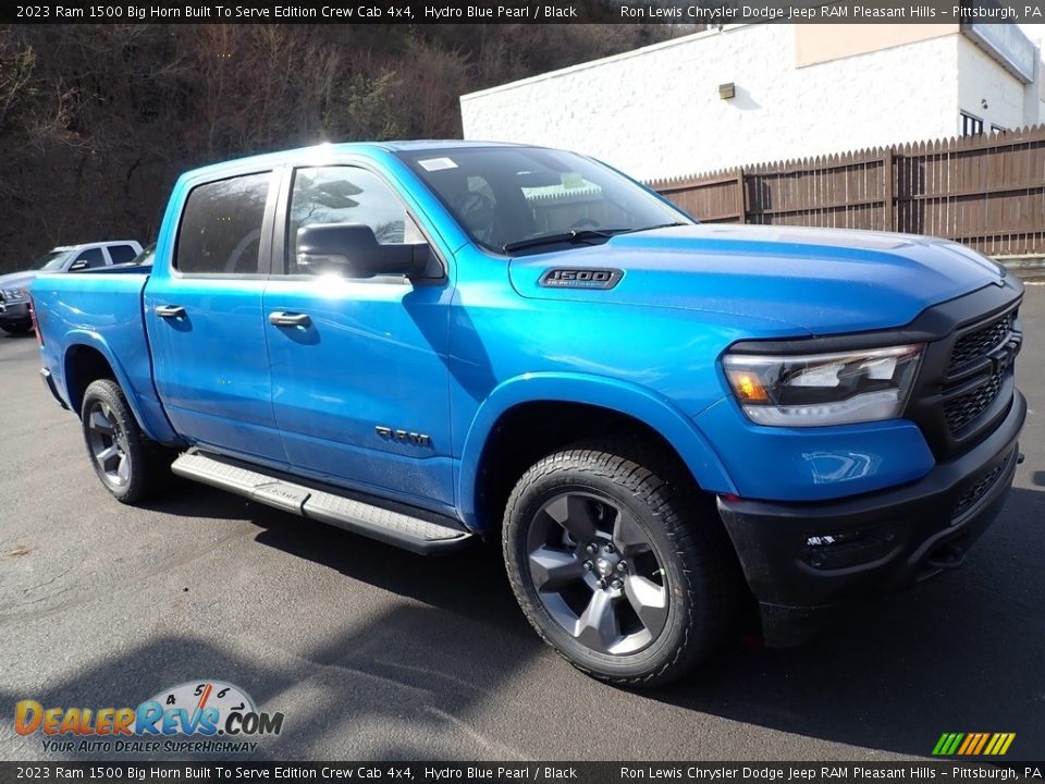 2023 Ram 1500 Big Horn Built To Serve Edition Crew Cab 4x4 Hydro Blue Pearl / Black Photo #8