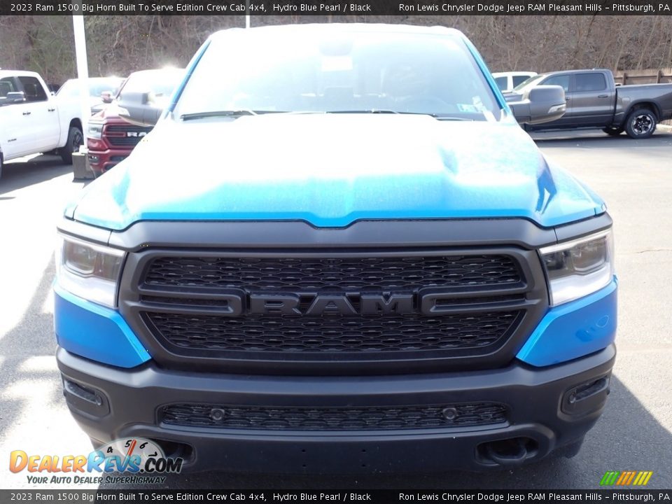 2023 Ram 1500 Big Horn Built To Serve Edition Crew Cab 4x4 Hydro Blue Pearl / Black Photo #9