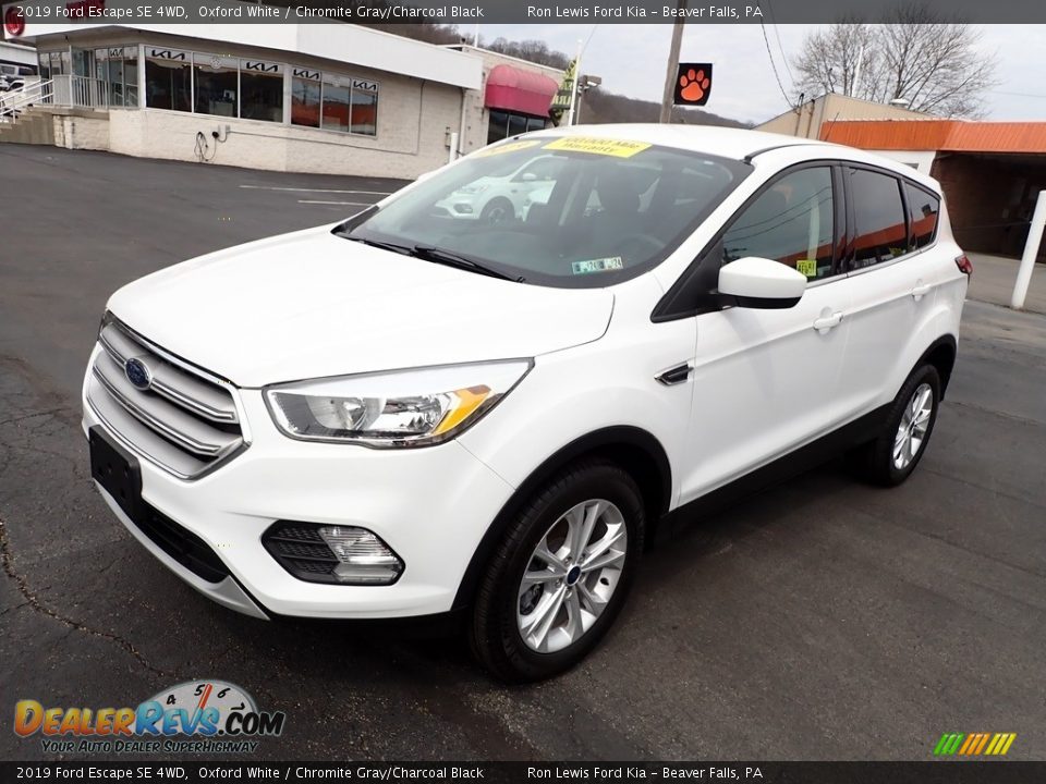 2019 Ford Escape SE 4WD Oxford White / Chromite Gray/Charcoal Black Photo #4