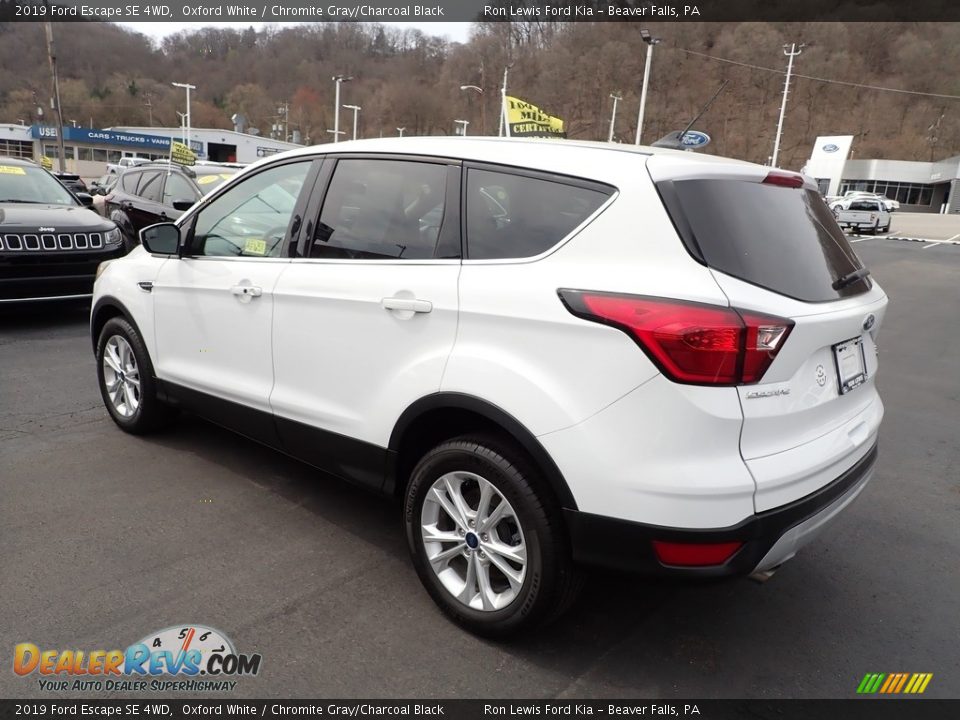 2019 Ford Escape SE 4WD Oxford White / Chromite Gray/Charcoal Black Photo #6