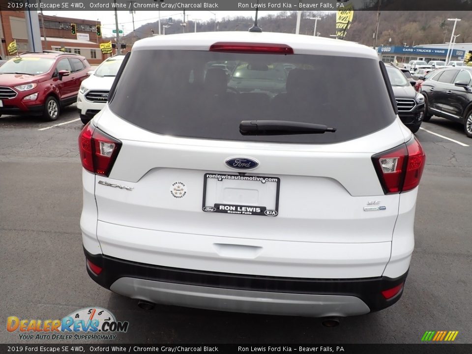 2019 Ford Escape SE 4WD Oxford White / Chromite Gray/Charcoal Black Photo #7