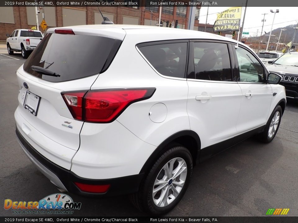 2019 Ford Escape SE 4WD Oxford White / Chromite Gray/Charcoal Black Photo #8