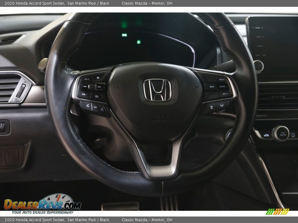 2020 Honda Accord Sport Sedan San Marino Red / Black Photo #7