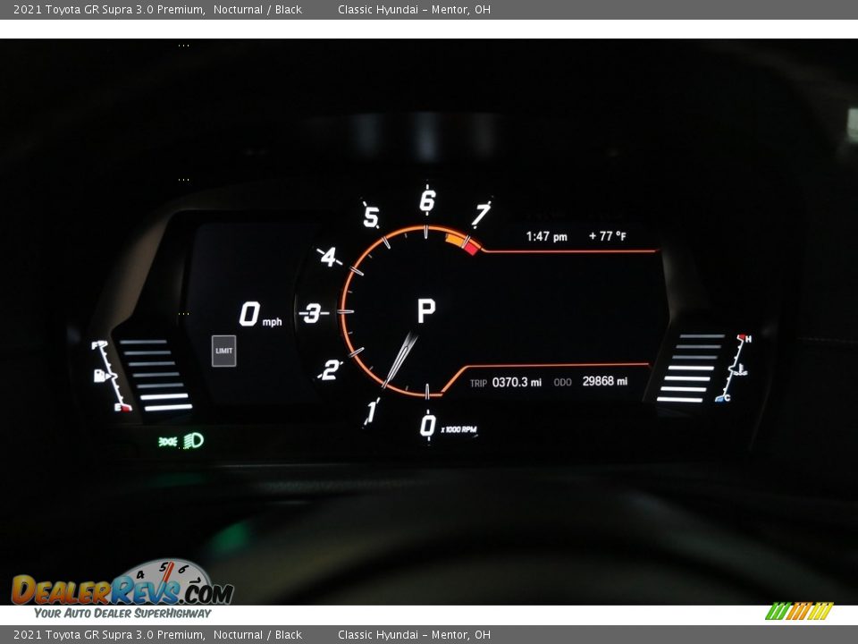 2021 Toyota GR Supra 3.0 Premium Gauges Photo #9