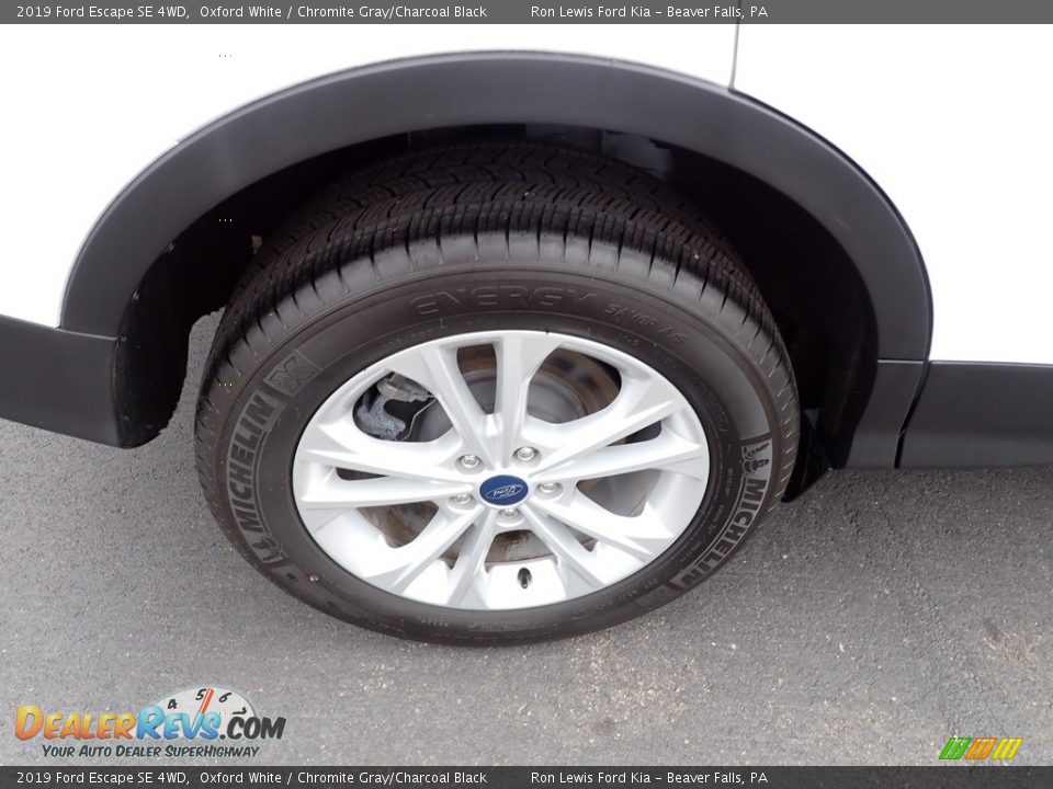 2019 Ford Escape SE 4WD Oxford White / Chromite Gray/Charcoal Black Photo #9