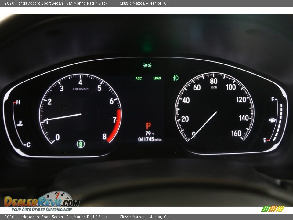 2020 Honda Accord Sport Sedan San Marino Red / Black Photo #8