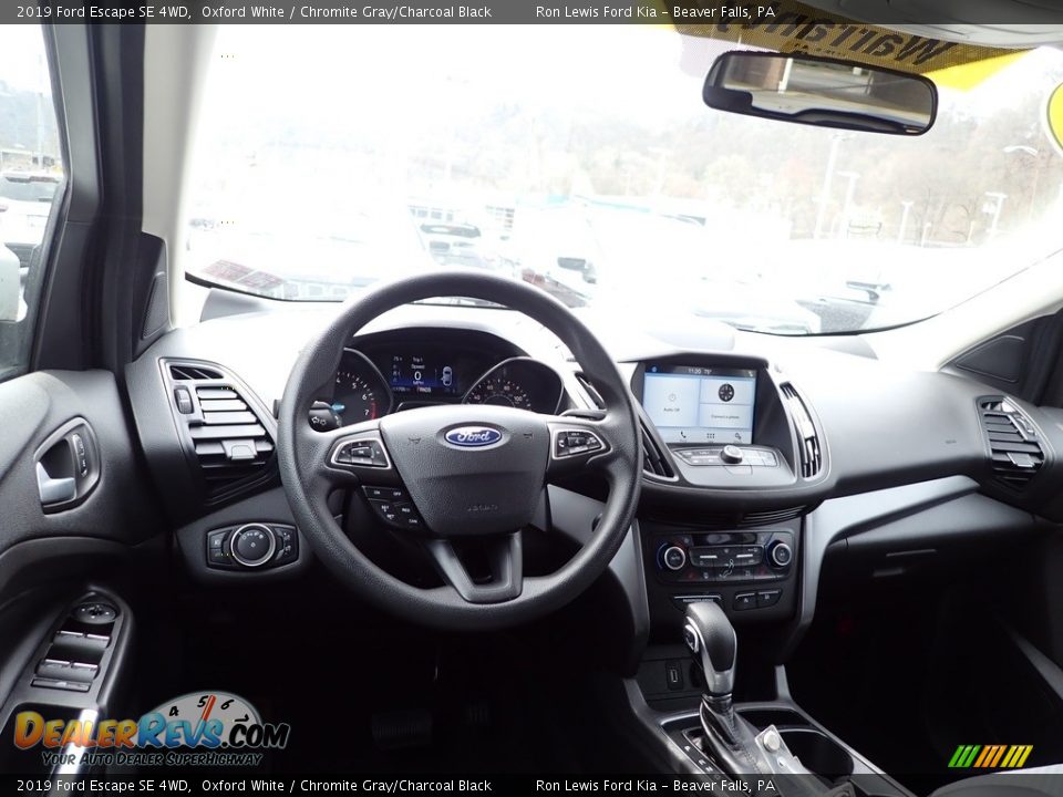 2019 Ford Escape SE 4WD Oxford White / Chromite Gray/Charcoal Black Photo #13