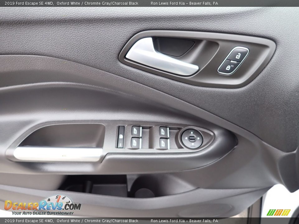 2019 Ford Escape SE 4WD Oxford White / Chromite Gray/Charcoal Black Photo #15