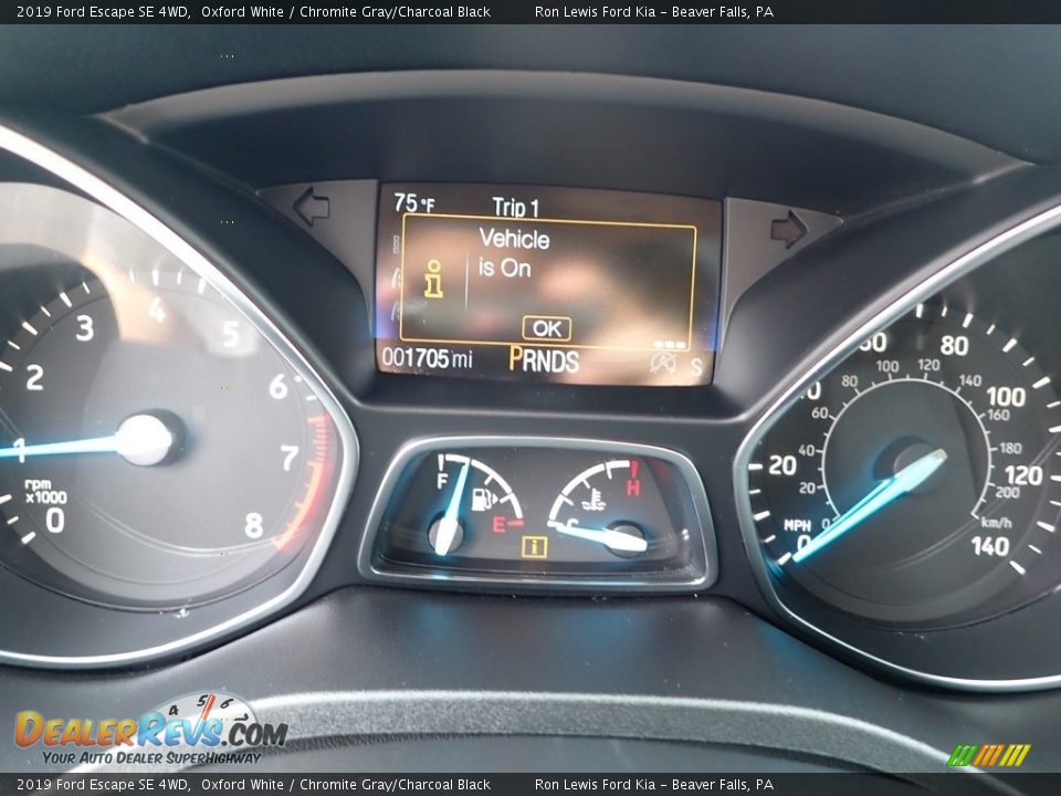 2019 Ford Escape SE 4WD Oxford White / Chromite Gray/Charcoal Black Photo #16