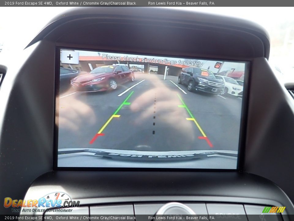 2019 Ford Escape SE 4WD Oxford White / Chromite Gray/Charcoal Black Photo #18