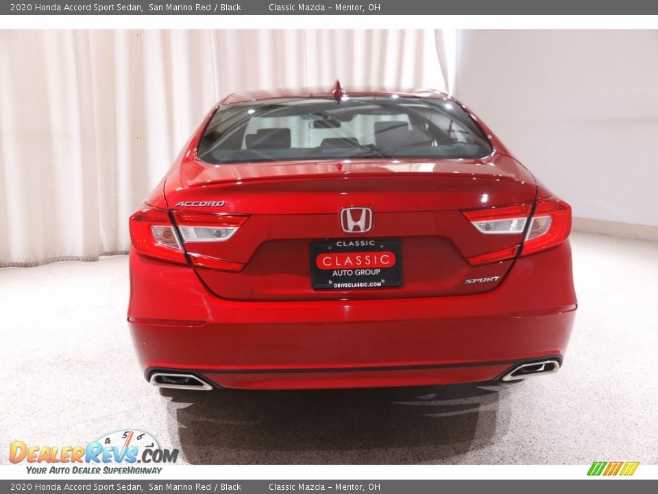 2020 Honda Accord Sport Sedan San Marino Red / Black Photo #20