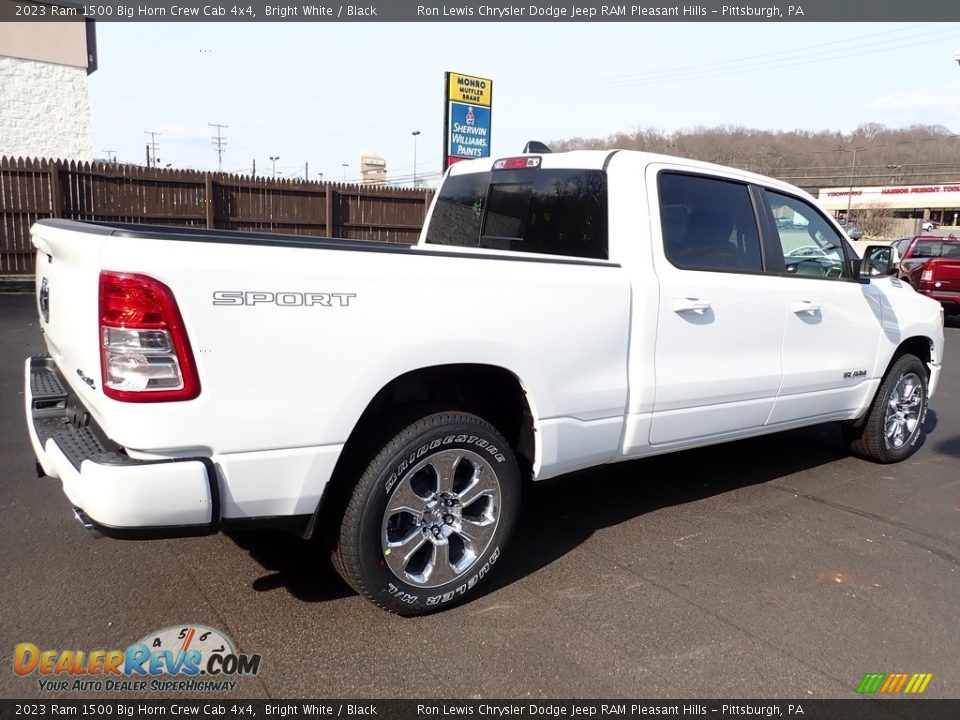 2023 Ram 1500 Big Horn Crew Cab 4x4 Bright White / Black Photo #6