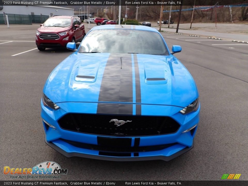 2023 Ford Mustang GT Premium Fastback Grabber Blue Metallic / Ebony Photo #3