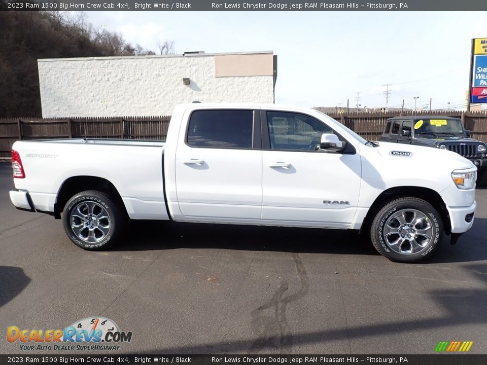 2023 Ram 1500 Big Horn Crew Cab 4x4 Bright White / Black Photo #7