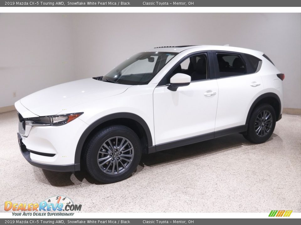 2019 Mazda CX-5 Touring AWD Snowflake White Pearl Mica / Black Photo #3