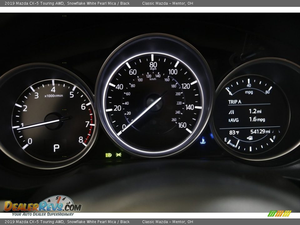 2019 Mazda CX-5 Touring AWD Snowflake White Pearl Mica / Black Photo #8