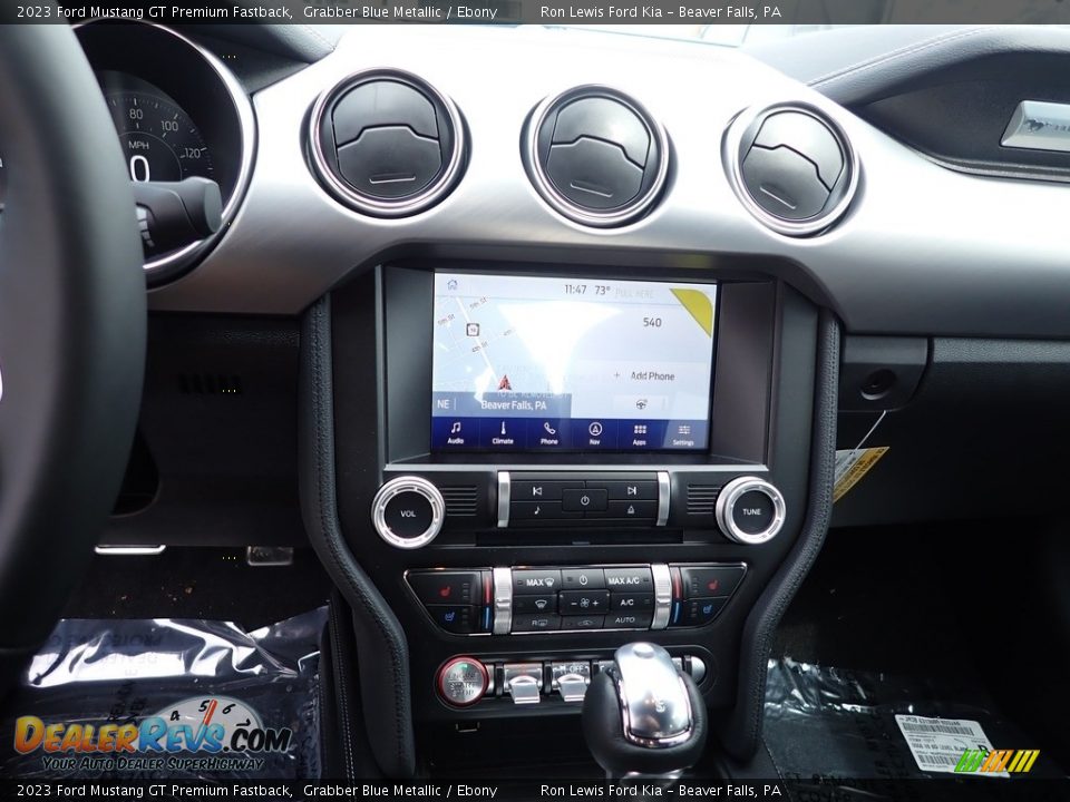 2023 Ford Mustang GT Premium Fastback Grabber Blue Metallic / Ebony Photo #16