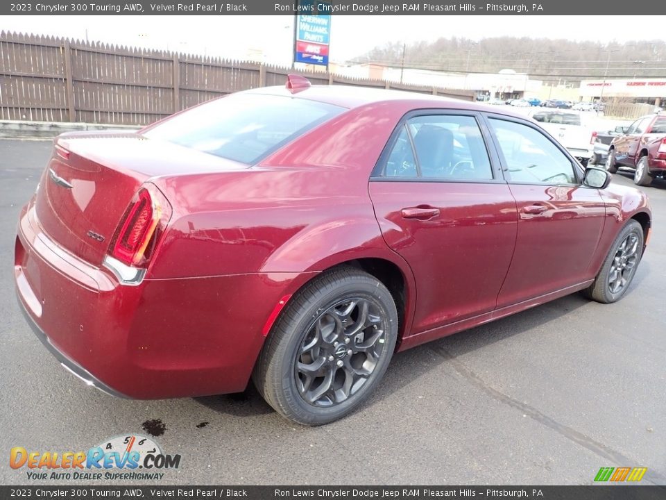 2023 Chrysler 300 Touring AWD Velvet Red Pearl / Black Photo #6