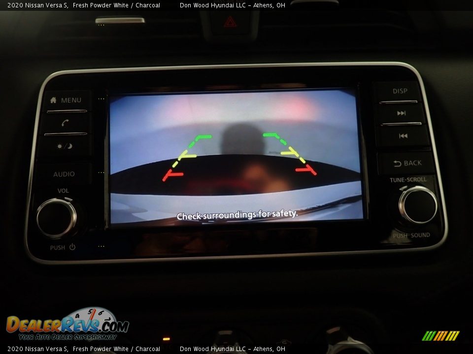 2020 Nissan Versa S Fresh Powder White / Charcoal Photo #2