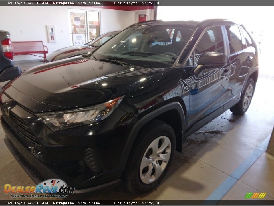 2020 Toyota RAV4 LE AWD Midnight Black Metallic / Black Photo #1