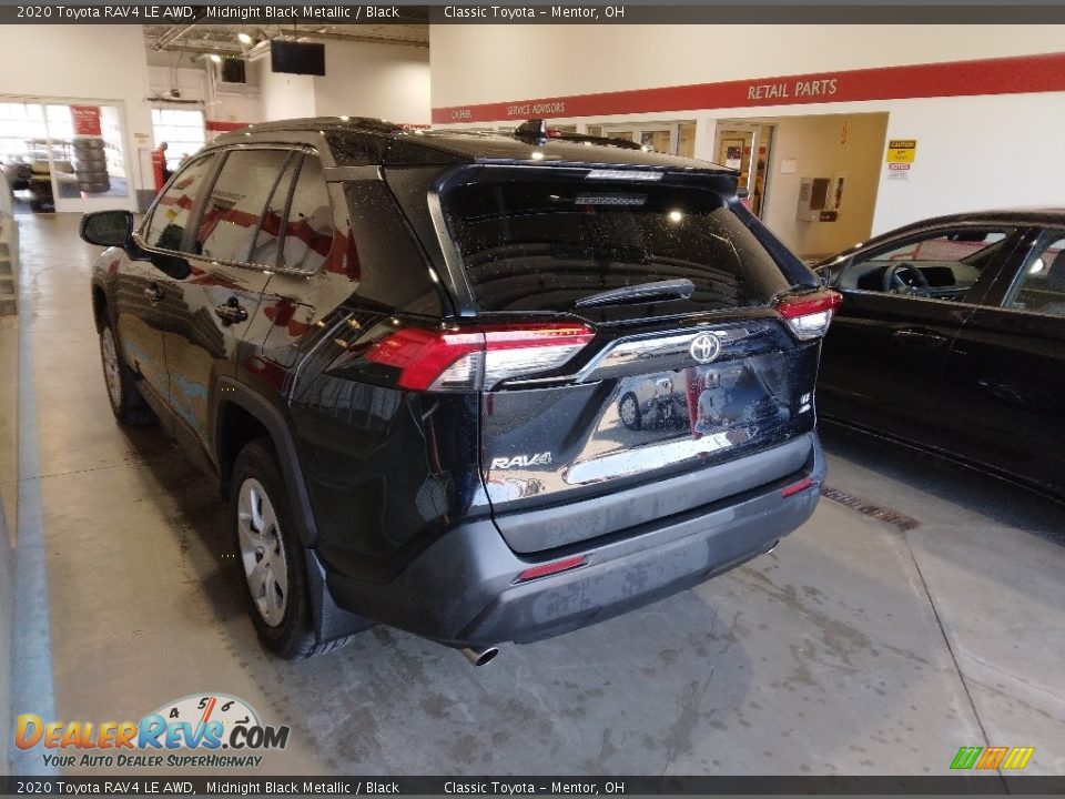 2020 Toyota RAV4 LE AWD Midnight Black Metallic / Black Photo #2