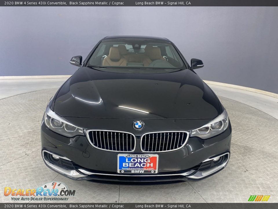 2020 BMW 4 Series 430i Convertible Black Sapphire Metallic / Cognac Photo #2