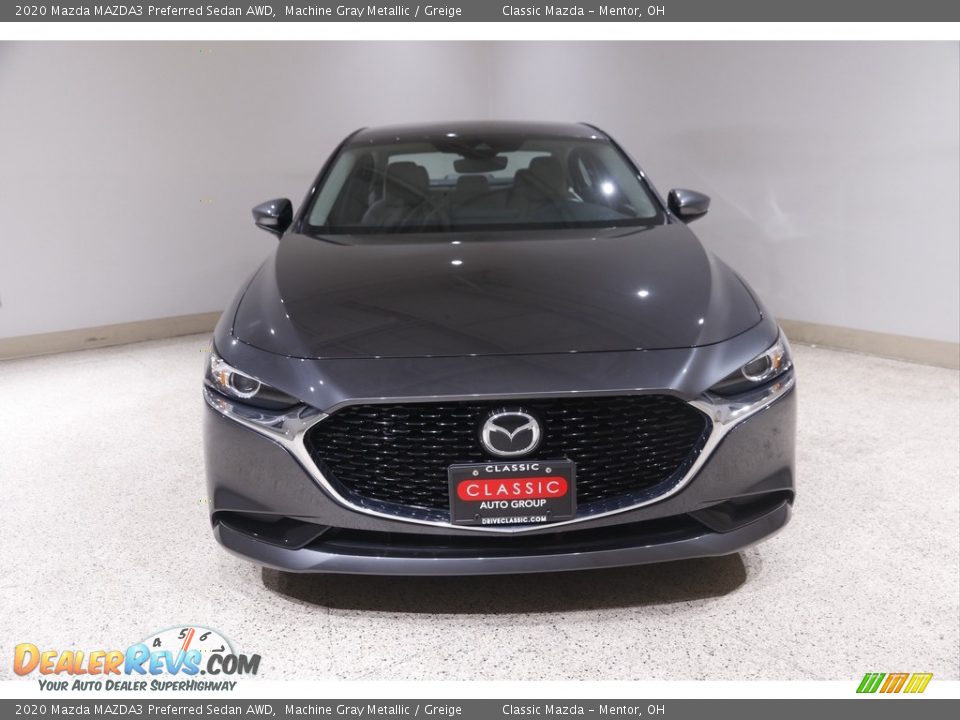 2020 Mazda MAZDA3 Preferred Sedan AWD Machine Gray Metallic / Greige Photo #2