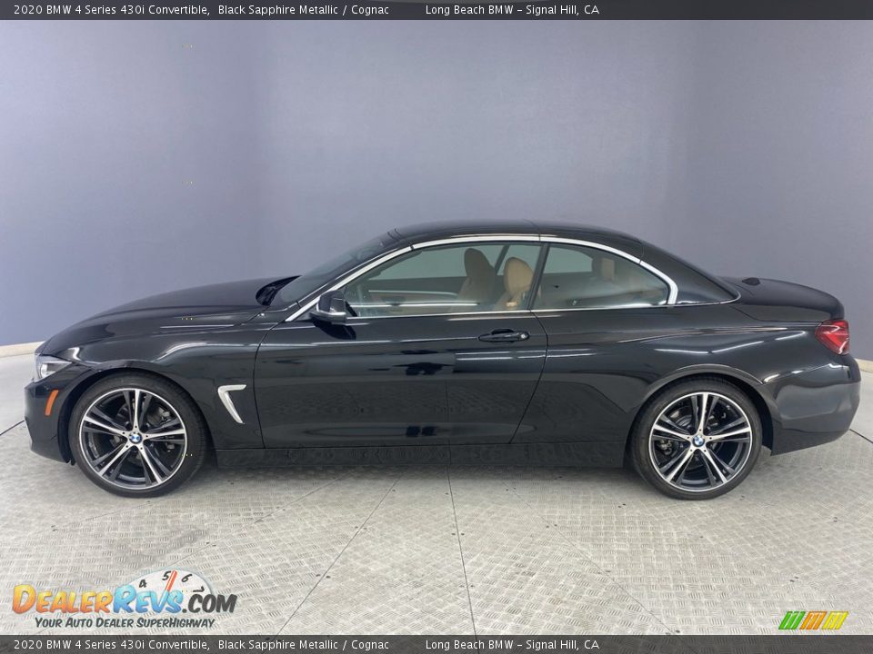 Black Sapphire Metallic 2020 BMW 4 Series 430i Convertible Photo #3
