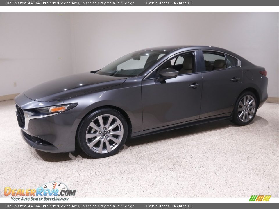 Front 3/4 View of 2020 Mazda MAZDA3 Preferred Sedan AWD Photo #3