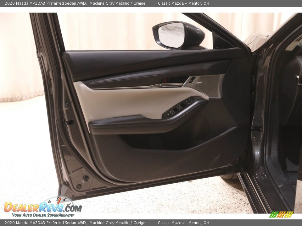 2020 Mazda MAZDA3 Preferred Sedan AWD Machine Gray Metallic / Greige Photo #4