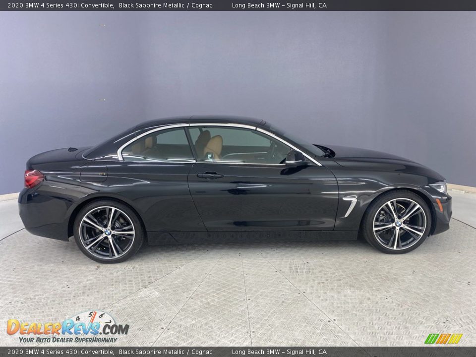 2020 BMW 4 Series 430i Convertible Black Sapphire Metallic / Cognac Photo #5