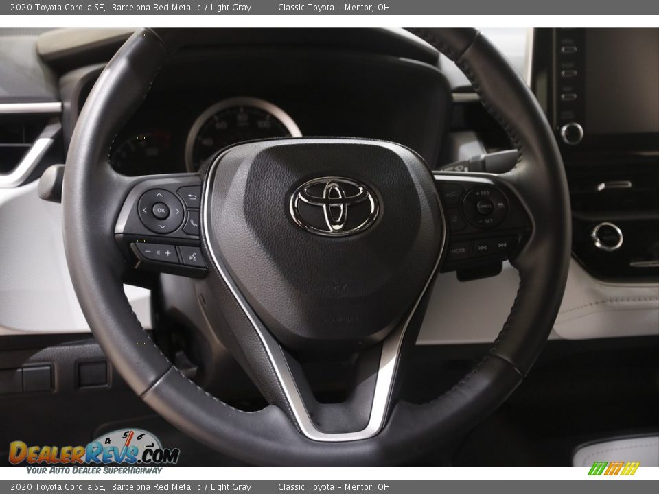 2020 Toyota Corolla SE Barcelona Red Metallic / Light Gray Photo #7