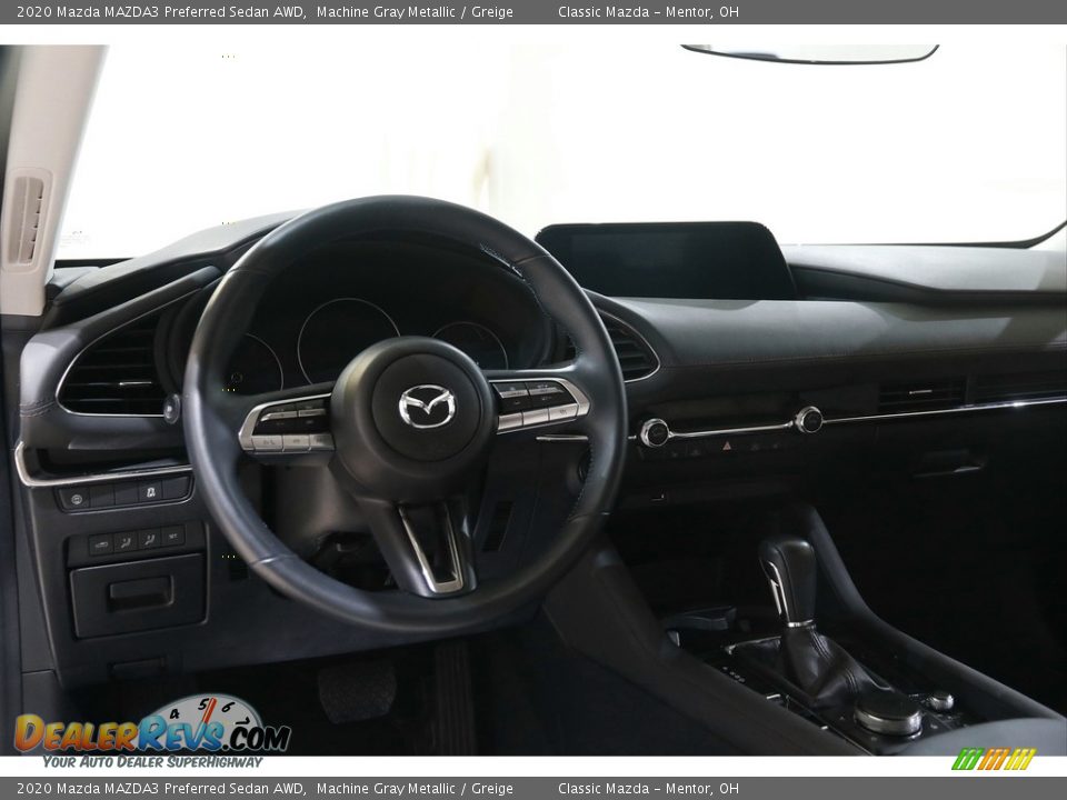 2020 Mazda MAZDA3 Preferred Sedan AWD Machine Gray Metallic / Greige Photo #6