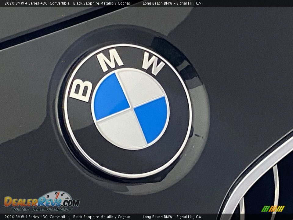 2020 BMW 4 Series 430i Convertible Black Sapphire Metallic / Cognac Photo #7
