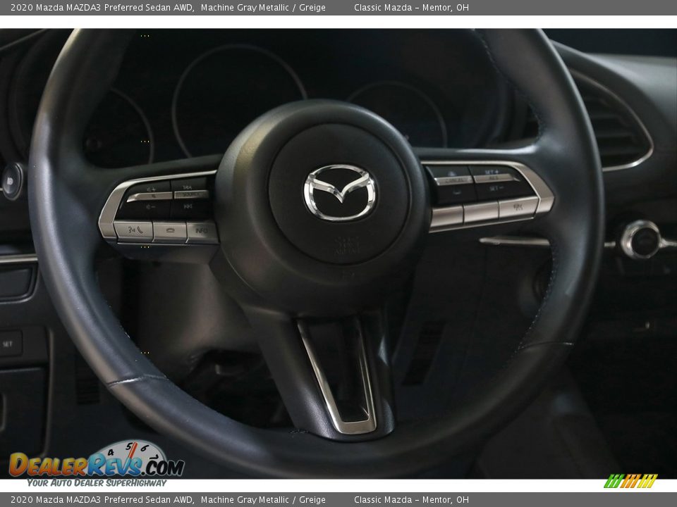 2020 Mazda MAZDA3 Preferred Sedan AWD Machine Gray Metallic / Greige Photo #7
