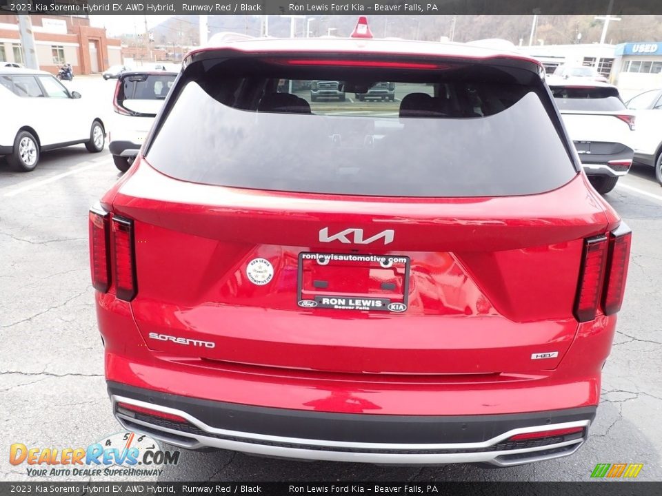 2023 Kia Sorento Hybrid EX AWD Hybrid Runway Red / Black Photo #7