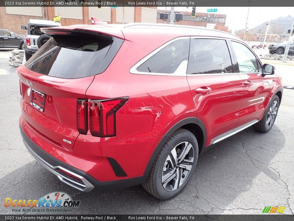 2023 Kia Sorento Hybrid EX AWD Hybrid Runway Red / Black Photo #8
