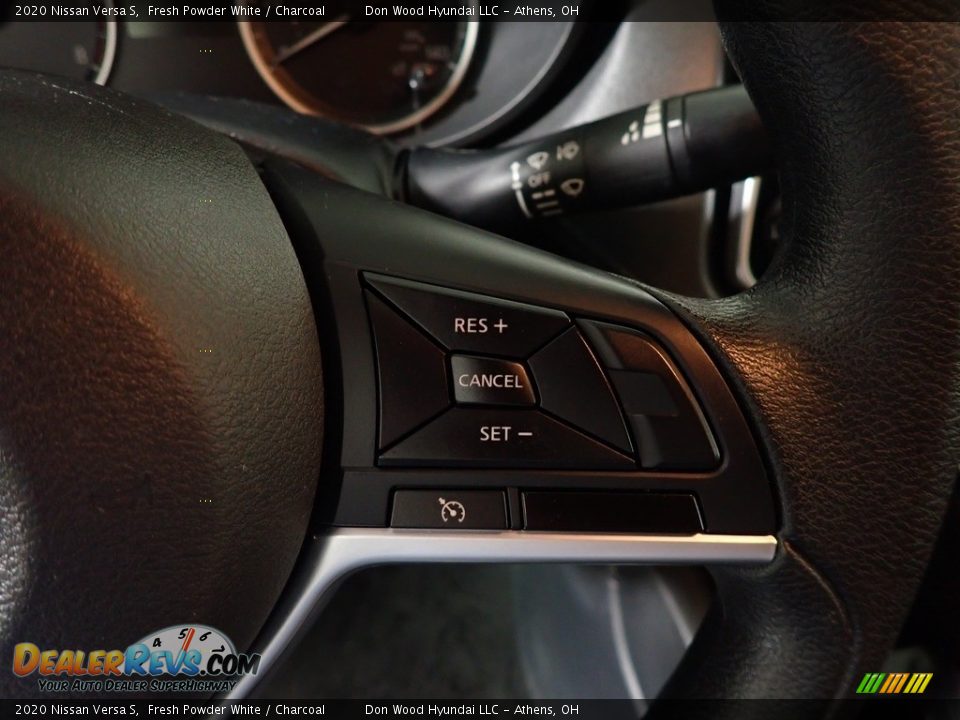 2020 Nissan Versa S Fresh Powder White / Charcoal Photo #28