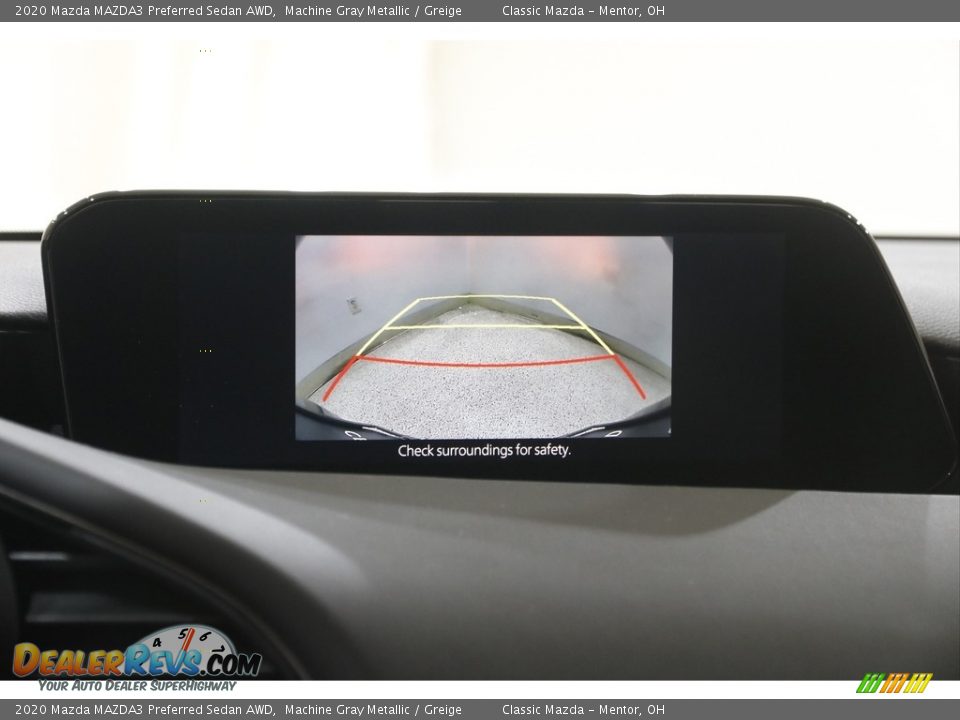 2020 Mazda MAZDA3 Preferred Sedan AWD Machine Gray Metallic / Greige Photo #12