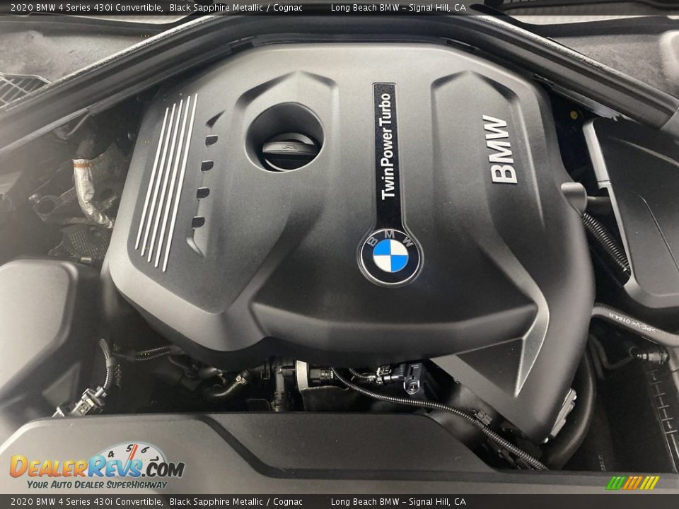 2020 BMW 4 Series 430i Convertible Black Sapphire Metallic / Cognac Photo #11
