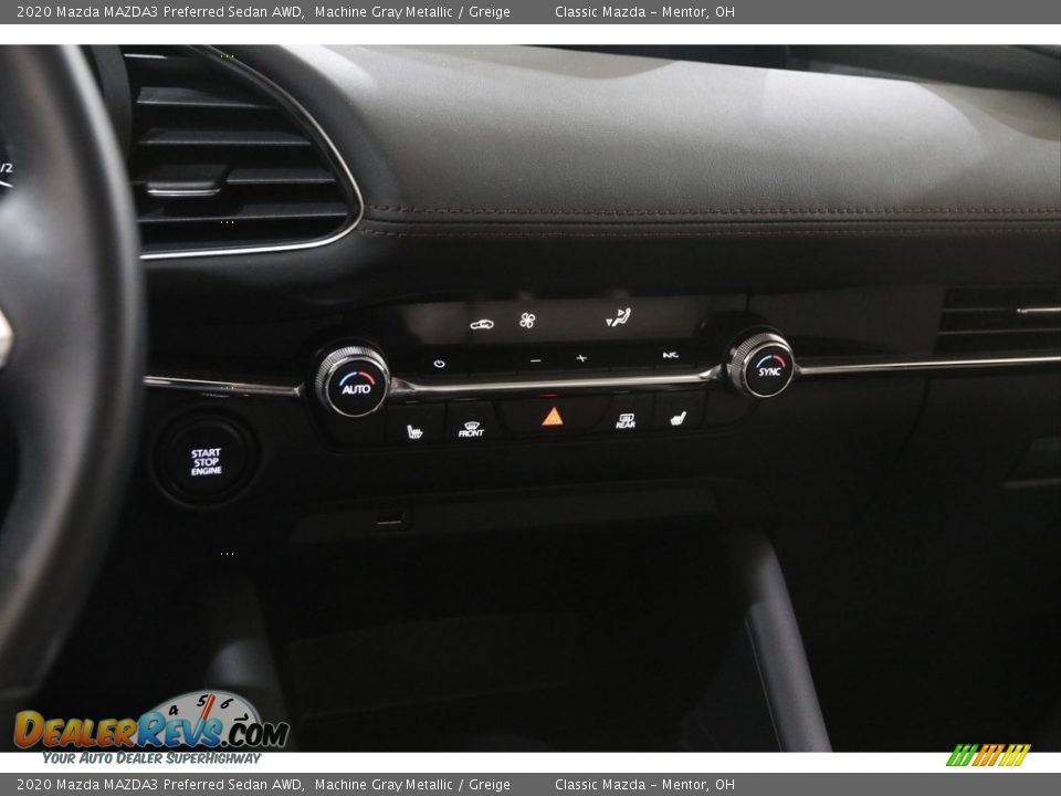 2020 Mazda MAZDA3 Preferred Sedan AWD Machine Gray Metallic / Greige Photo #13